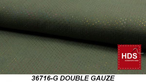 36716-G Double Gauze Multicolor Punkte