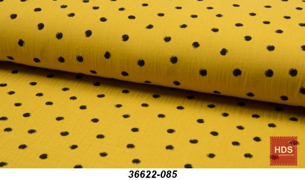 36622-085 Musselin Double Gauze Punkte