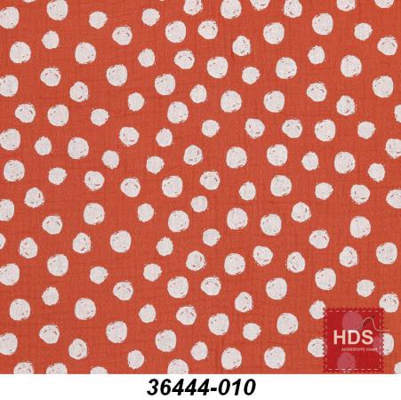 36444-010 Musselin Double Gauze Druck - Punkte