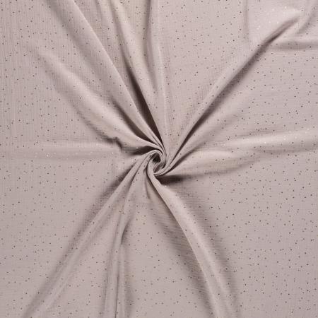 38608-005 Musselin Double Gauze Gold Tupfen