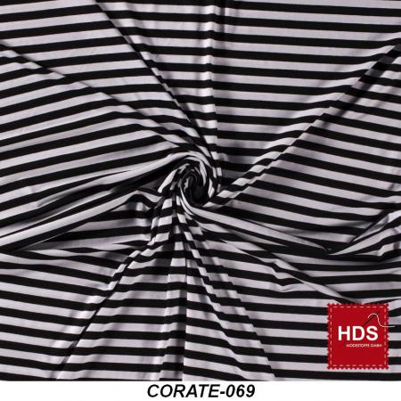 Corate-069 Viskose Jersey Streifen