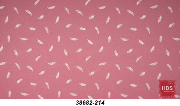 38682-214 Baumwoll Jersey Muster - Feder