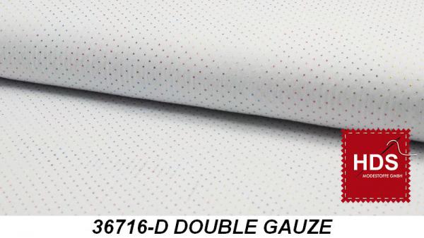 36716-D Double Gauze Multicolor Punkte