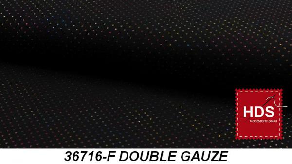 36716-F Double Gauze Multicolor Punkte