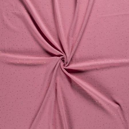 38608-009 Musselin Double Gauze Gold Tupfen