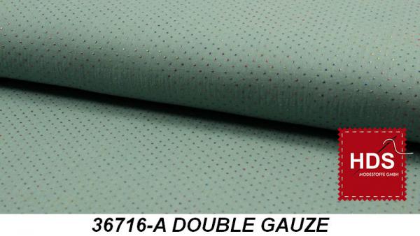 36716-A Double Gauze Multicolor Punkte