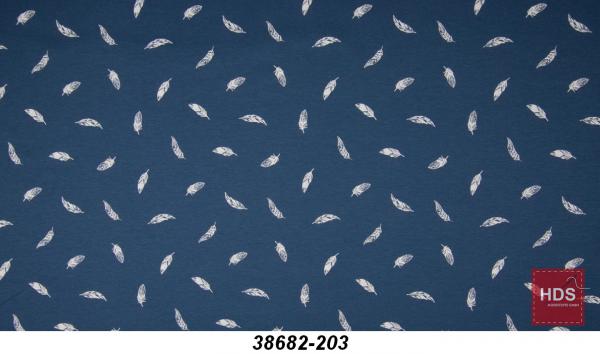 38682-203 Baumwoll Jersey Muster - Feder
