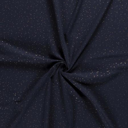 38608-015 Musselin Double Gauze Gold Tupfen