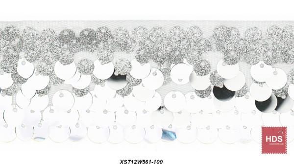 XST12W561-100 Sequin Trimming Mesh