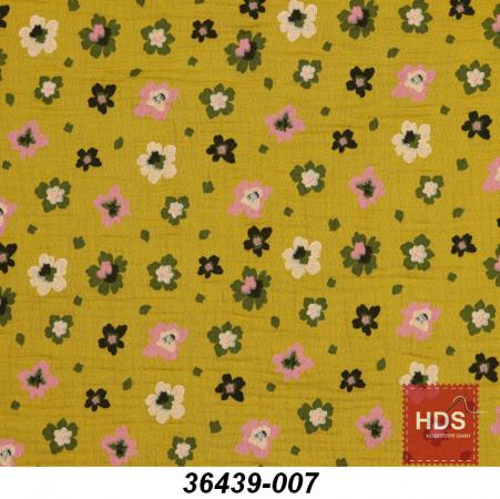 36439-007 Musselin Double Gauze - Blumen