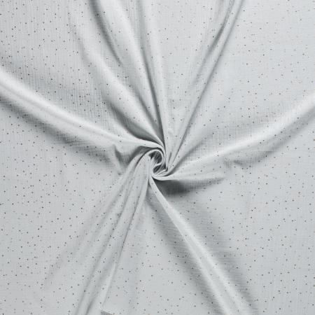 38608-007 Musselin Double Gauze Gold Tupfen