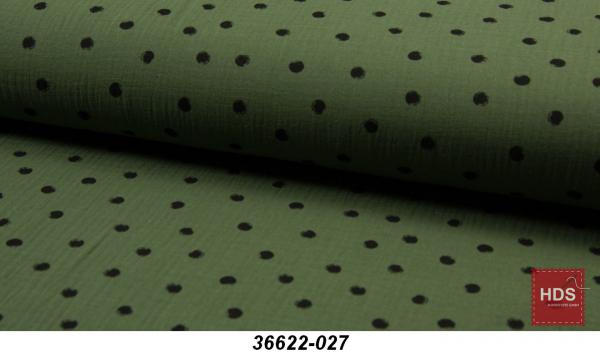 36622-027 Musselin Double Gauze Punkte