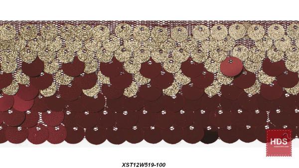 XST12W519-100 Sequin Trimming Mesh