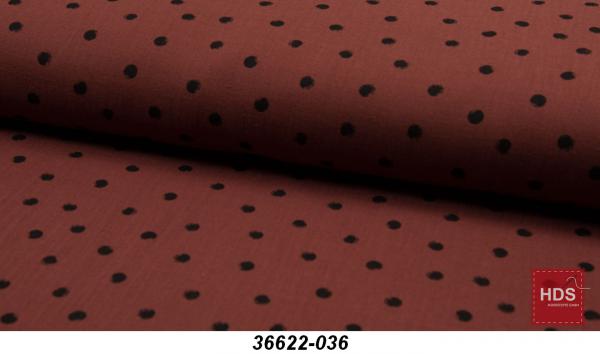 36622-036 Musselin Double Gauze Punkte