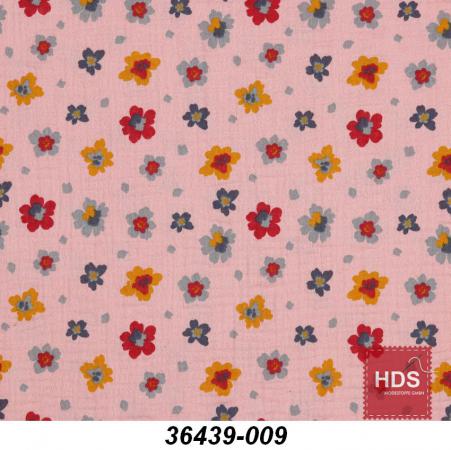 36439-009 Musselin Double Gauze - Blumen