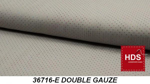 36716-E Double Gauze Multicolor Punkte