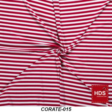 Corate-015 Viskose Jersey Streifen