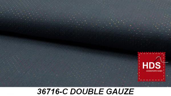 36716-C Double Gauze Multicolor Punkte