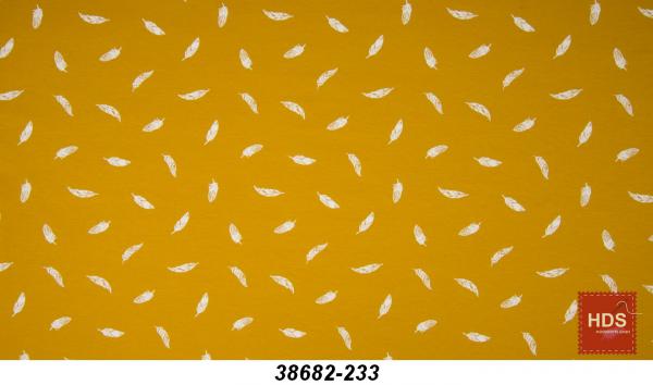 38682-233 Baumwoll Jersey Muster - Feder