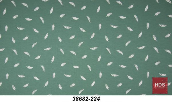 38682-224 Baumwoll Jersey Muster - Feder