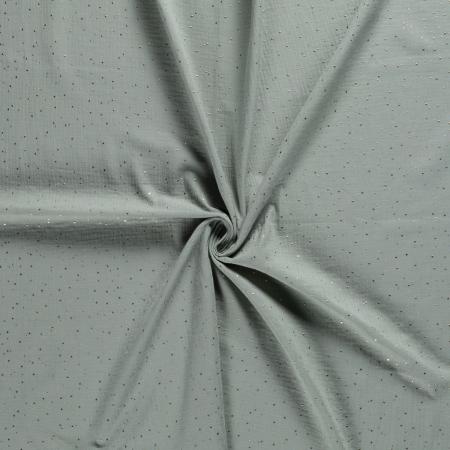 38608-012 Musselin Double Gauze Gold Tupfen