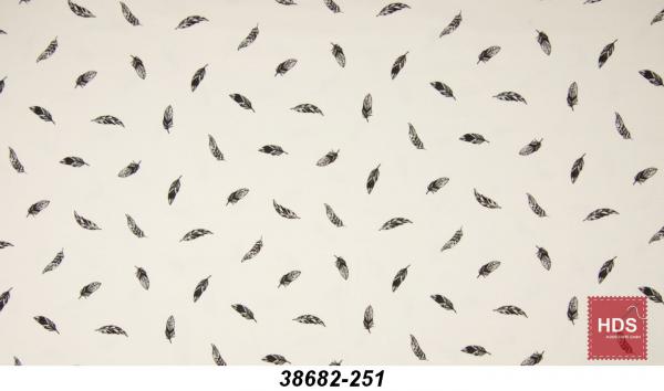 38682-251 Baumwoll Jersey Muster - Feder