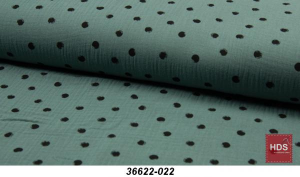 36622-022 Musselin Double Gauze Punkte