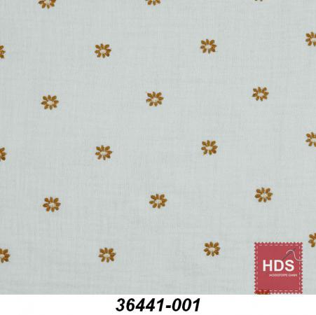 36441-001 Musselin Double Gauze Stickerei - Blumen