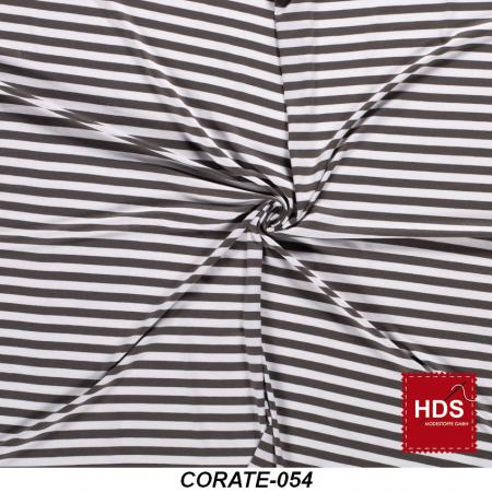 Corate-054 Viskose Jersey Streifen