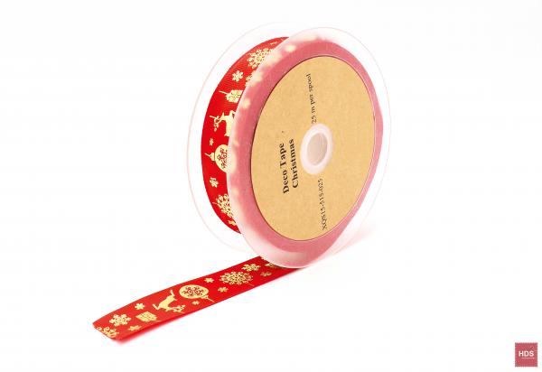 XQS15N569-025  Deco Tape Christmas