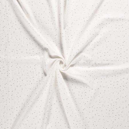 38608-002 Musselin Double Gauze Gold Tupfen