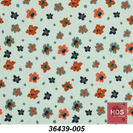 36439-005 Musselin Double Gauze - Blumen