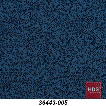 36443-005 Musselin Double Gauze Druck - Blätter