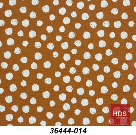 36444-014 Musselin Double Gauze Druck - Punkte