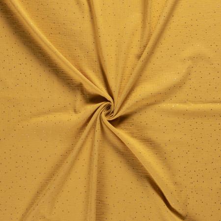 38608-006 Musselin Double Gauze Gold Tupfen